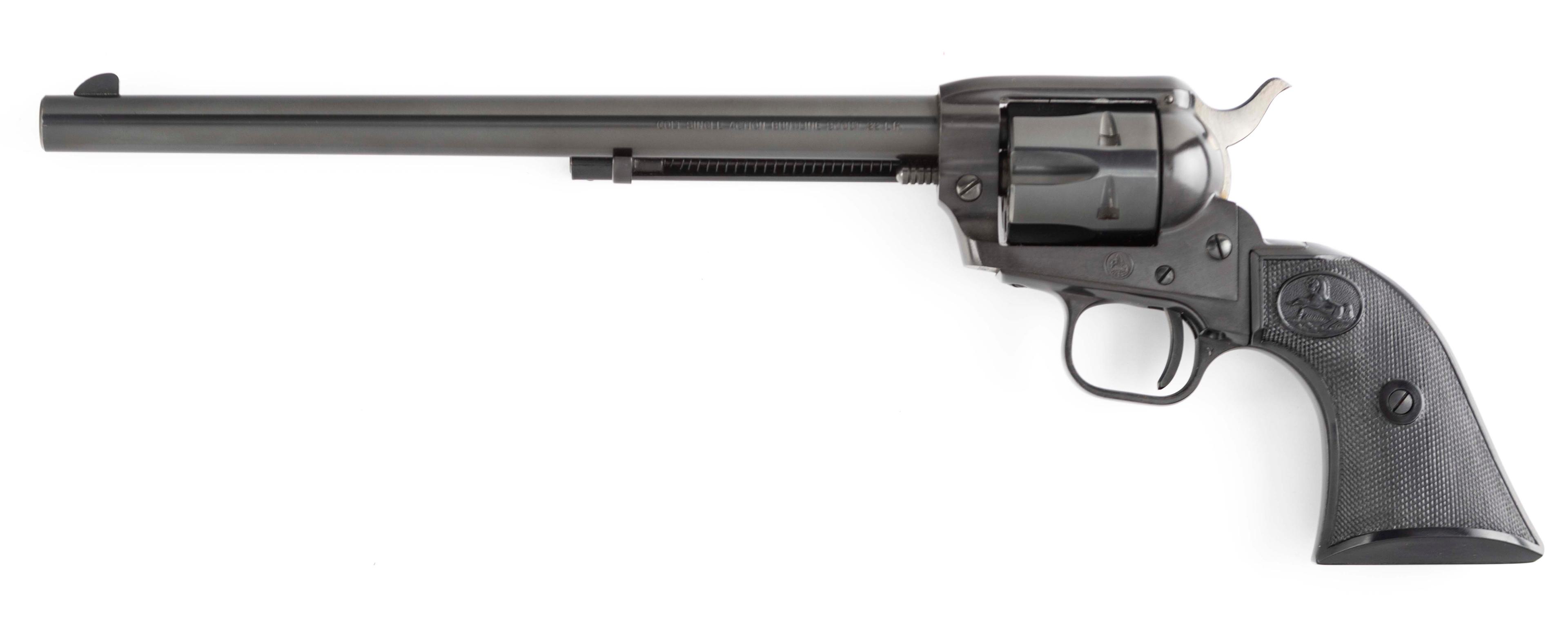 Colt Bunt Line Model SA Revolver, .22 LR caliber, SN 74419F, manufactured in 1959, 9 1/2" barrel, li