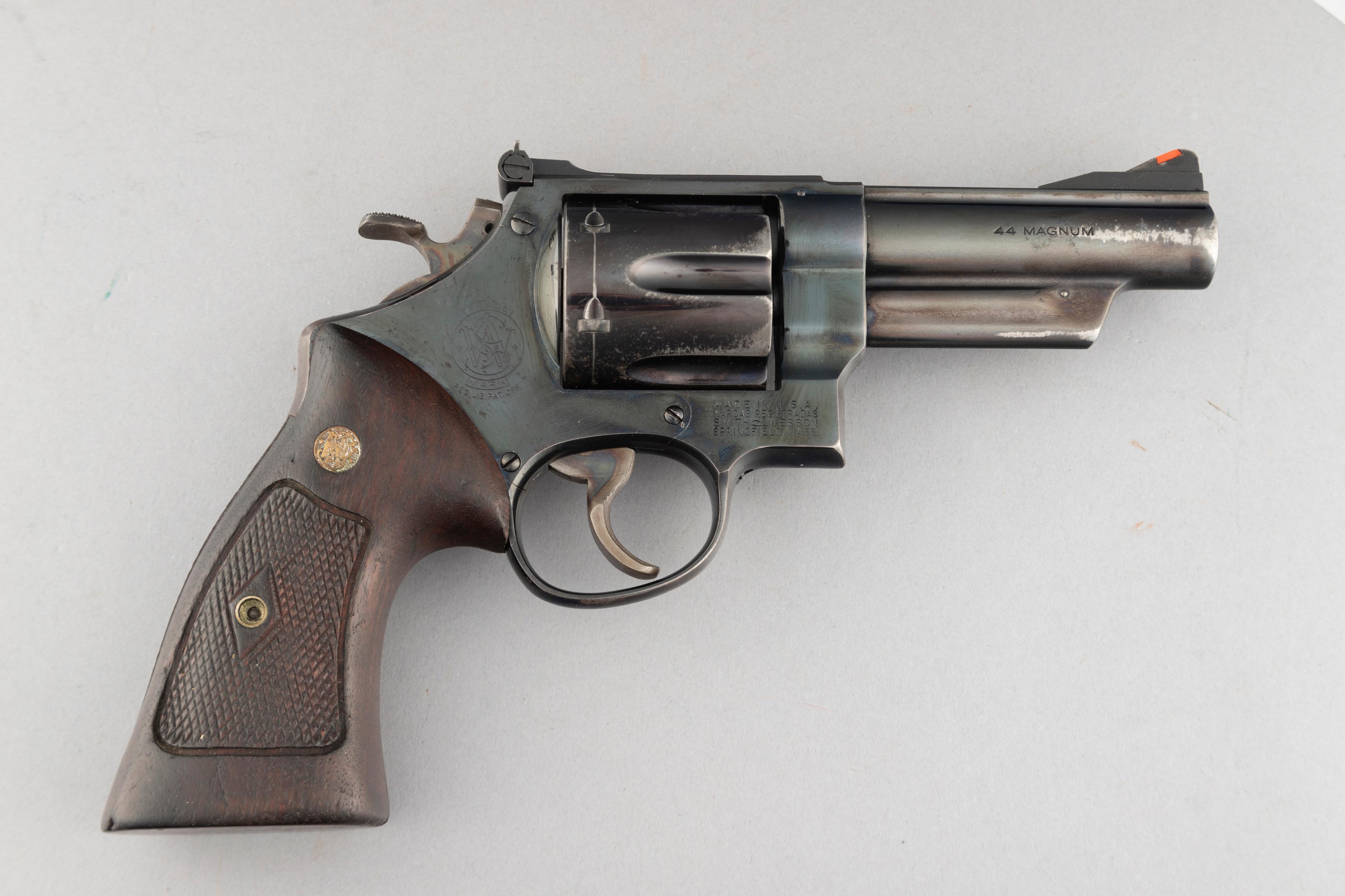 Smith and Wesson Pre-29 Model Revolver, .44 MAG caliber, SN S167040, manufactured in 1957, 4" barrel