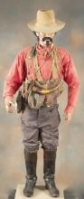 Full size Mannequin dressed in the likeness of Billy Dixon, Hunter turned Government Scout who was p