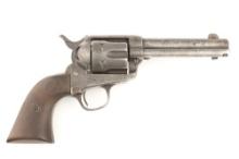 Colt SA Revolver, .44/40 caliber, SN 251887, manufactured 1907, has no remaining finish but pleasing