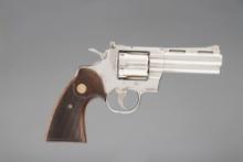 Colt Python,  Double Action Revolver, 357 MAG caliber, SN 71188, nickel finish, 4" barrel, near pris