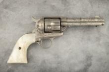 "Beautiful engraved Colt SAA Revolver, SN 194332, by well-known Texas Master Engraver, David Wade Ha