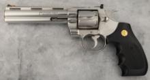 Colt Python Double Action Revolver, .357 MAG caliber, SN T85635, nickel finish, 6" barrel, near pris