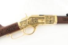 Beautiful Uberti, Model of 1873, LA Rifle, .44/40 caliber, SN CAT5987, blue 20" octagon barrel with