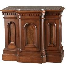 Beautiful Victorian marble top Pedestal, circa 1880s, in extremely fine finish and condition with ar