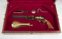 Cased Replica of an 1847 Walker Black Powder Percussion Revolver, Sam Houston Commemorative in prist