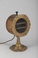 Most unusual vintage Table Heater, cast iron & tin, made by Markel Electric Heat/Aire, Model Neo-Blo