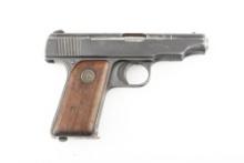 DEUTSCHE WERKE, Semi-Auto Pistol, SA, 7.65 caliber, SN 215590, dark brown aged patina, correct woode