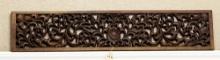 Antique oak stick and ball Fret Work, circa 1890s, in original finish, measures 91 1/2" L x 12" T. T