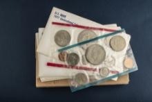 Group of four (4) U.S. 1977, uncirculated Proof Sets totaling 24 Coins. Each case contains A silver