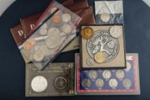This lot consists of the following collection of Coins and Tokens. (1) Three sets of 1984 uncirculat