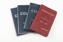 Very desirable group of four pocket size Serial Number Books for Colts and Winchesters. George Madis