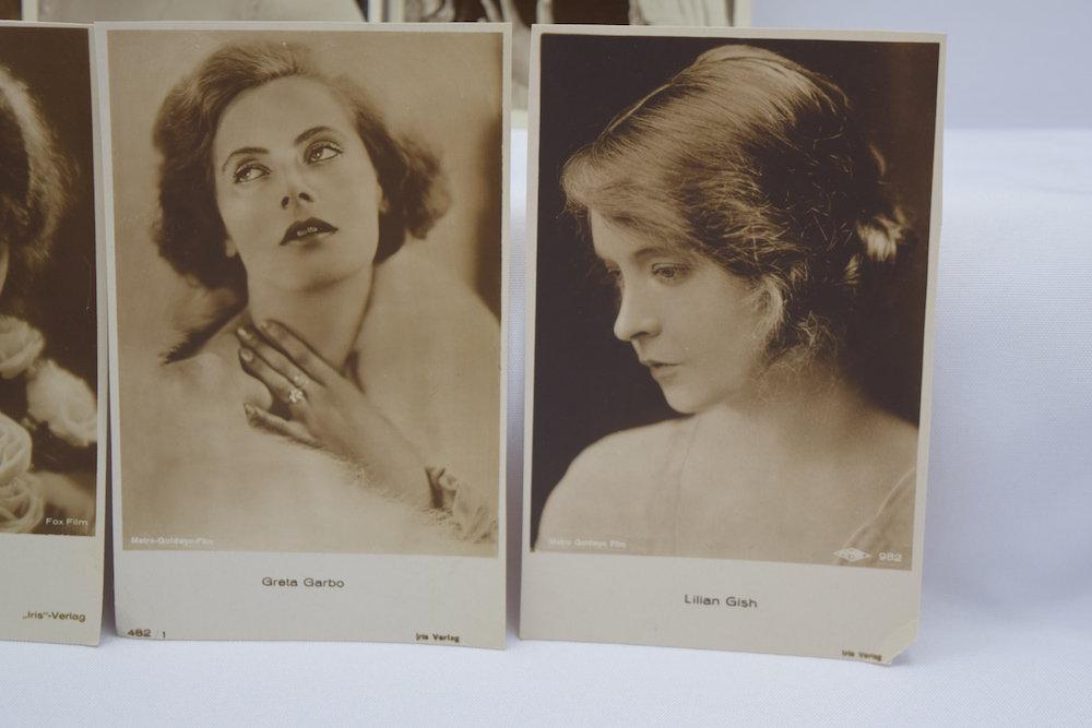 (9) Early Actress Fan Postcards