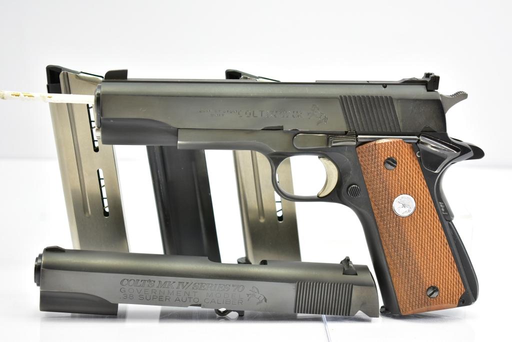 1975, Colt Conversion, Government/ MK IV/ Series 70, 38 Super Auto & 22 LR Cal., Semi-Auto