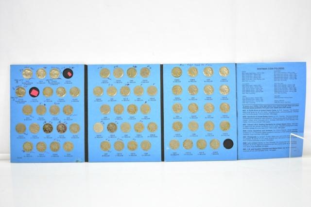 (64) Buffalo Nickels In Book 1913-1938