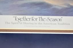 1987 "Together For The Season" Signed Print By Terry Redlin