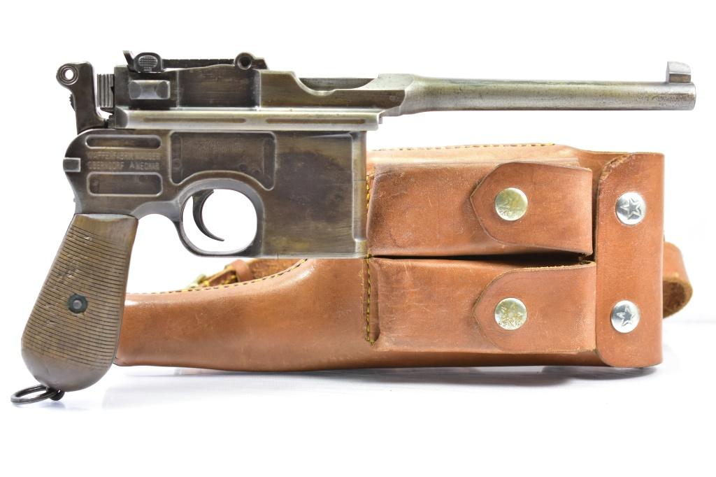 Mauser, Model 1896 "Broomhandle", 7.63mm Cal., Semi-Auto With Shoulder Holster, SN - 371465