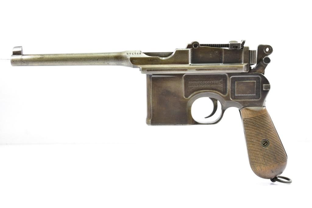 Mauser, Model 1896 "Broomhandle", 7.63mm Cal., Semi-Auto With Shoulder Holster, SN - 371465