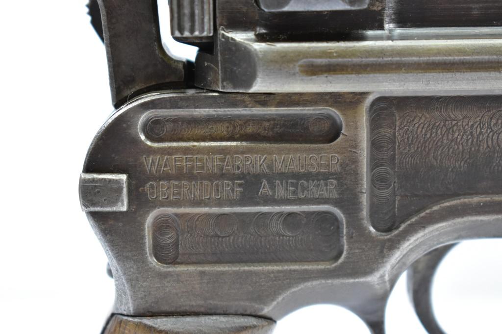 Mauser, Model 1896 "Broomhandle", 7.63mm Cal., Semi-Auto With Shoulder Holster, SN - 371465