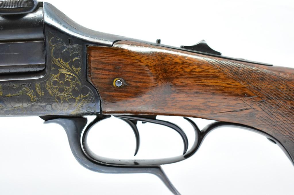 Early German, Drilling Combination, Highly Engraved, 8mm Cal./ 16 Ga.