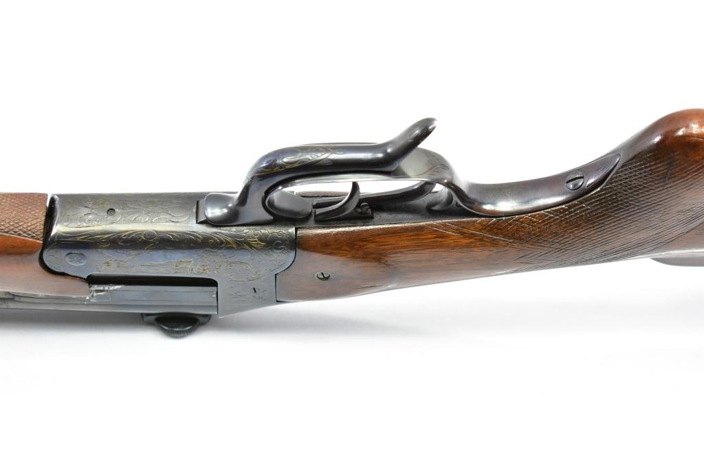 Early German, Drilling Combination, Highly Engraved, 8mm Cal./ 16 Ga.