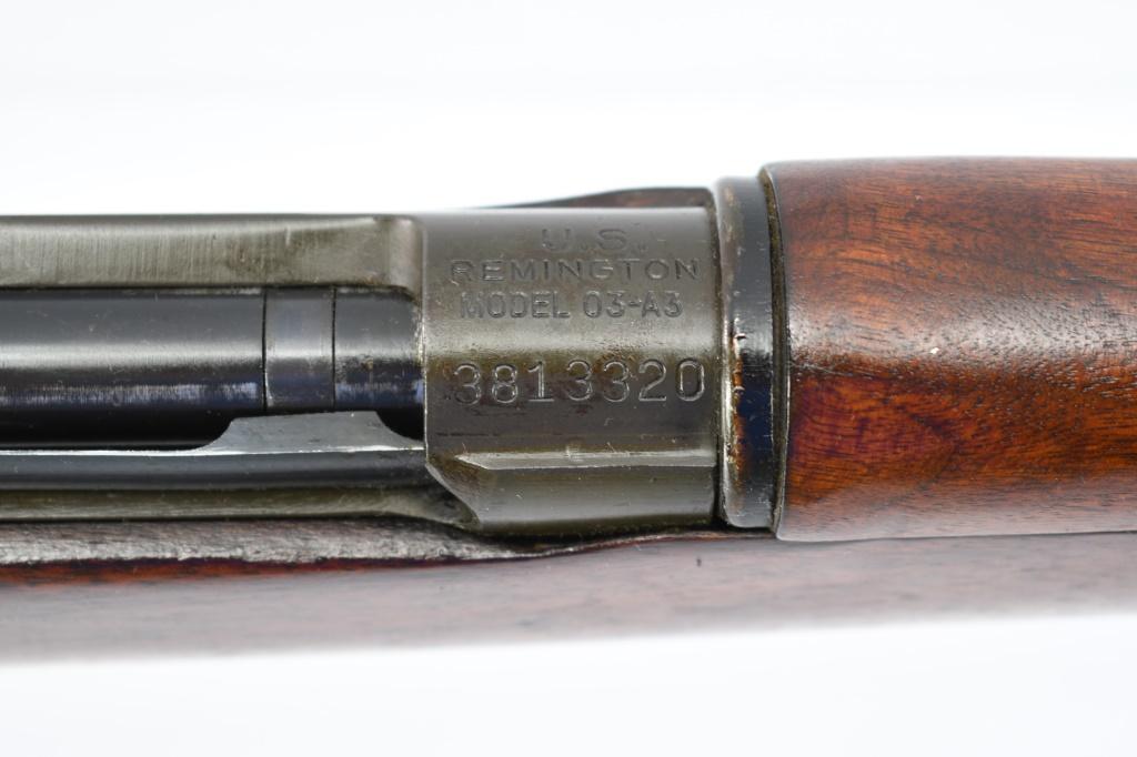 1943 WWII Remington, Model 03-A3, 30-06 Sprg. Cal., Bolt-Action, SN - 3813320