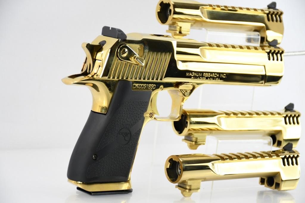 Magnum Research, Desert Eagle Mark XIX "Titanium Gold" - Multi-Barrel Set -  SN DK0051850