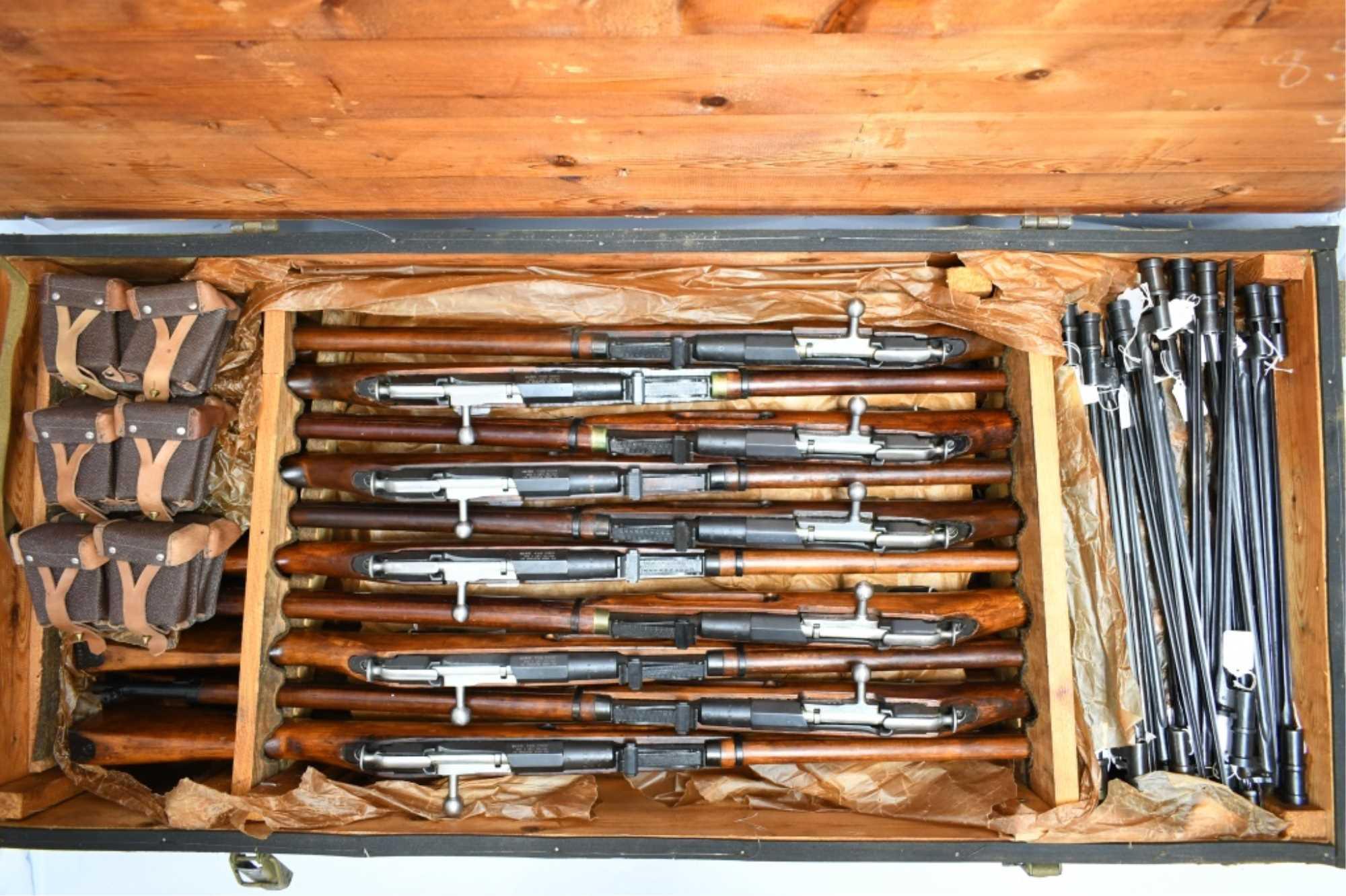 (20) WWII Crated Russian Mosin-Nagant Model 91/30, 7.62x54R, Bolt Action Rifles (W/ Accessories)