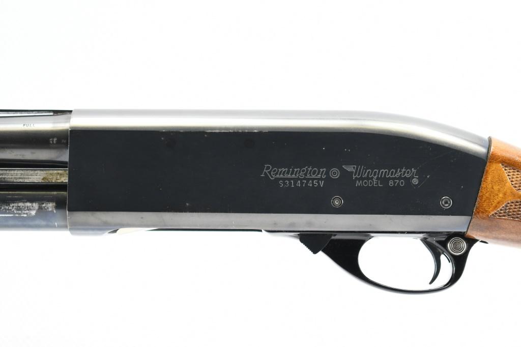 1970 Remington, Model 870 Wingmaster Combo, 12 Ga., Pump (W/ Slug Barrel), SN - S314745V
