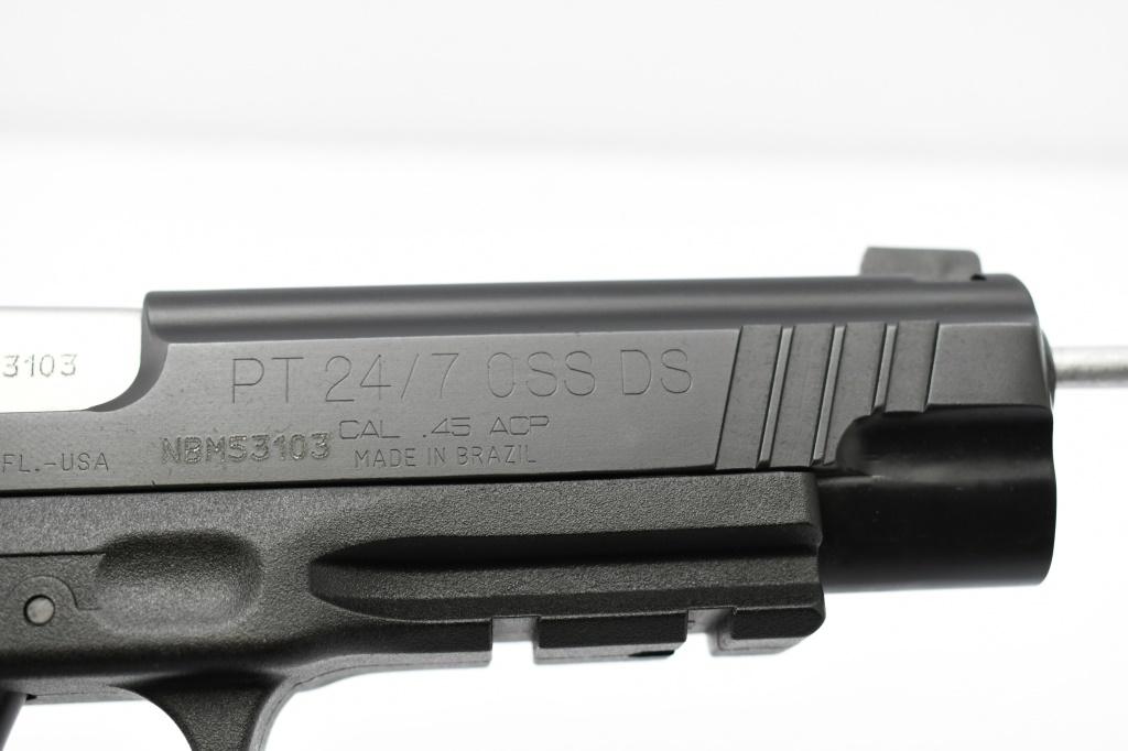 Taurus, PT24/7 OSS DS Tactical, 45 ACP Cal., Semi-Auto (W/ Box/ Paperwork/ Magazines), SN - NBM53103