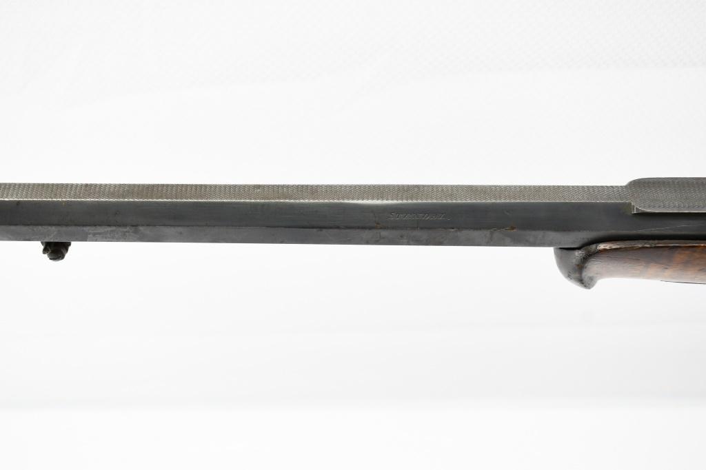 1926 German Ed. Grothe & Sohn. "W. DIETRICH", Schuetzen Target Rifle, 7.6mm, Swinging Block, SN - 11
