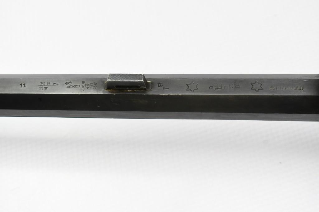 1926 German Ed. Grothe & Sohn. "W. DIETRICH", Schuetzen Target Rifle, 7.6mm, Swinging Block, SN - 11