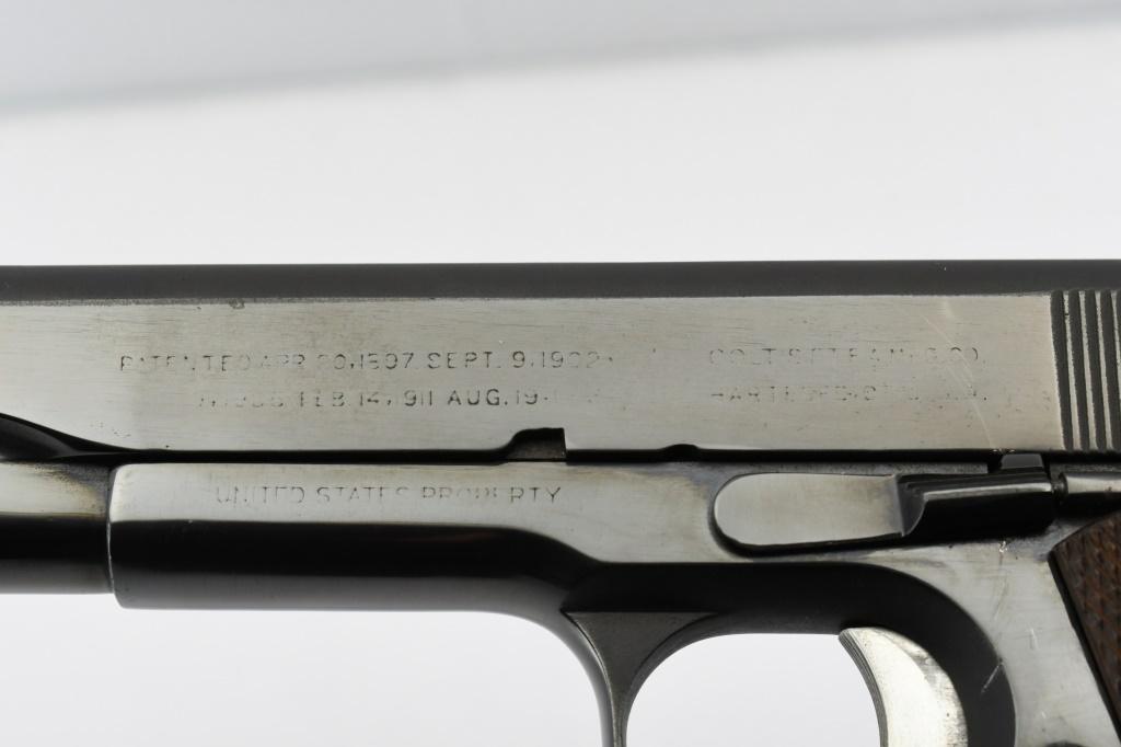 1918 U.S. Colt (SA), Model 1911, 45 ACP, Semi-Auto, SN - 268419