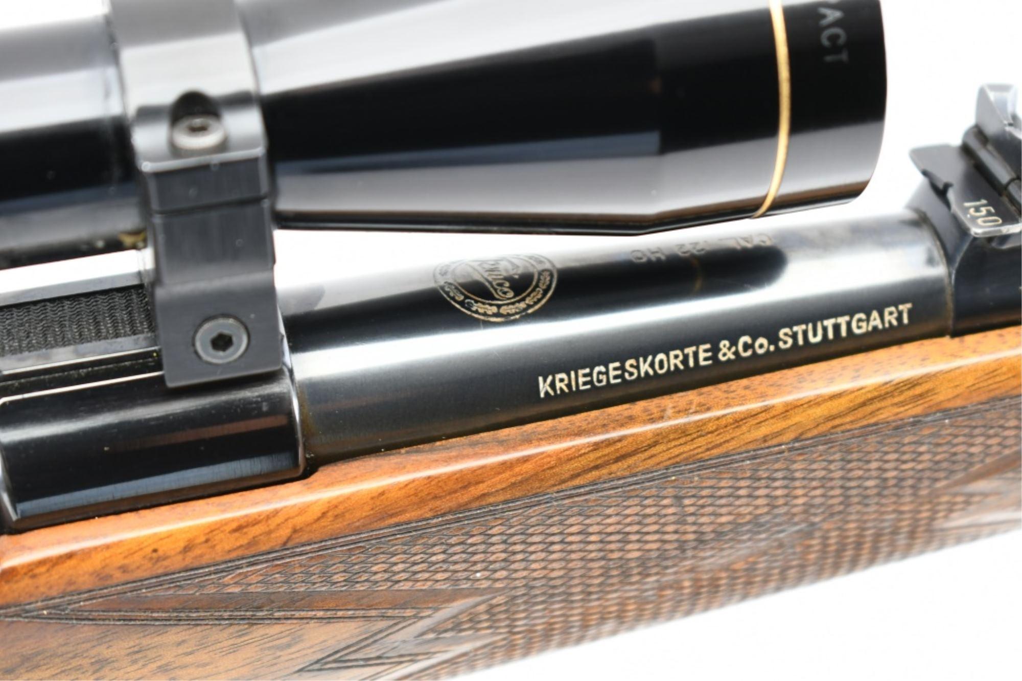 1957 German-Krico, Sporting Rifle, 22 Hornet, Bolt-Action (Leupold Scope), SN - 100140