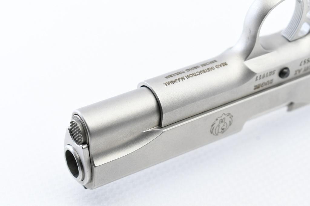 Ruger, SR1911 Full Size - Stainless, 45 ACP, Semi-Auto (W/ Box & Case), SN - 671-29557