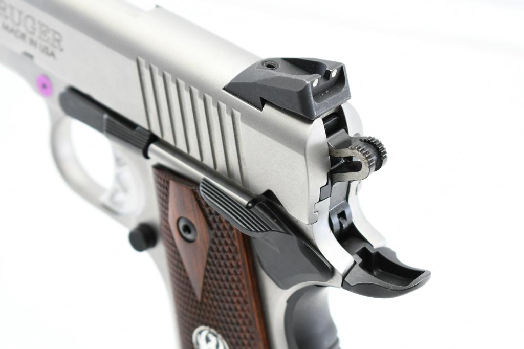Ruger, SR1911 Full Size - Stainless, 45 ACP, Semi-Auto (W/ Box & Case), SN - 671-29557