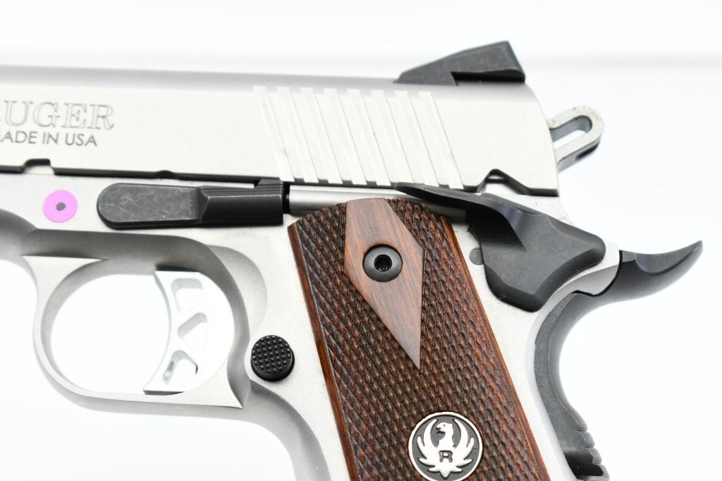 Ruger, SR1911 Full Size - Stainless, 45 ACP, Semi-Auto (W/ Box & Case), SN - 671-29557