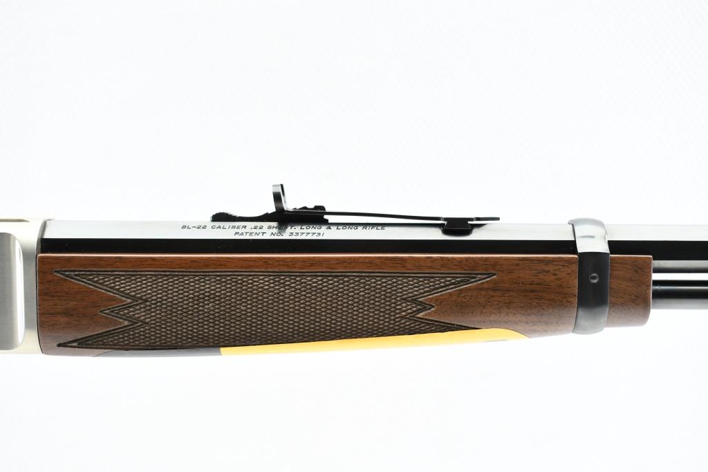 Browning, BL-22 Grade II - Satin Nickel , 22 S L LR, Lever-Action (NIB), SN - 04567ZY242