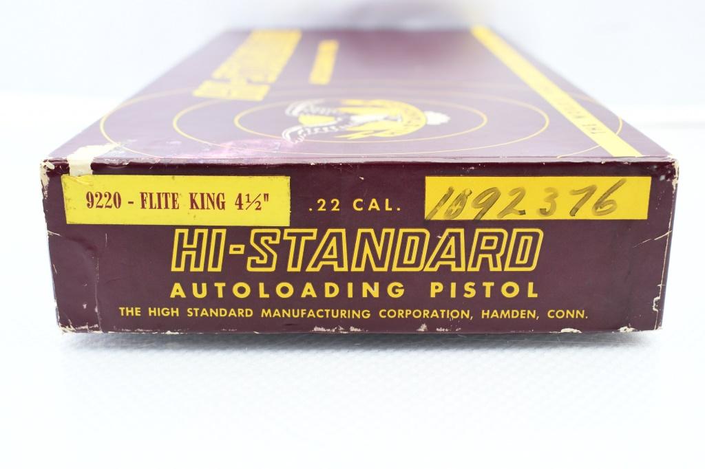 1959 High Standard, M102 Flite-King (4.5"), 22 Short, Semi-Auto (W/ Box), SN - 1092376