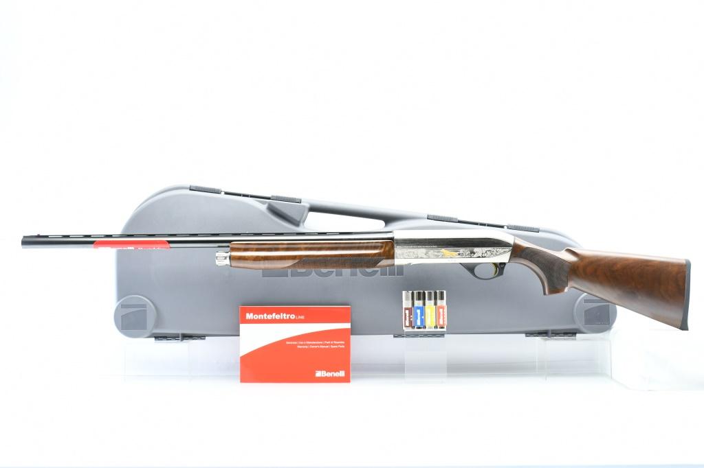 Benelli, Montefeltro Silver, 12 Ga. (28"), Semi-Auto (NIB W/ Hardcase & Chokes), SN - MS12-7258K14
