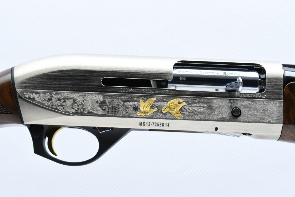 Benelli, Montefeltro Silver, 12 Ga. (28"), Semi-Auto (NIB W/ Hardcase & Chokes), SN - MS12-7258K14