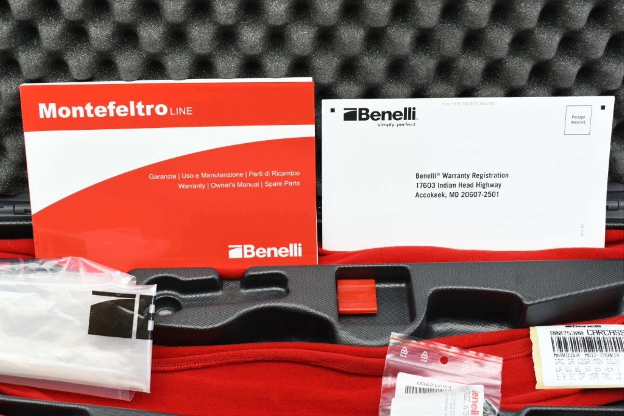 Benelli, Montefeltro Silver, 12 Ga. (28"), Semi-Auto (NIB W/ Hardcase & Chokes), SN - MS12-7258K14