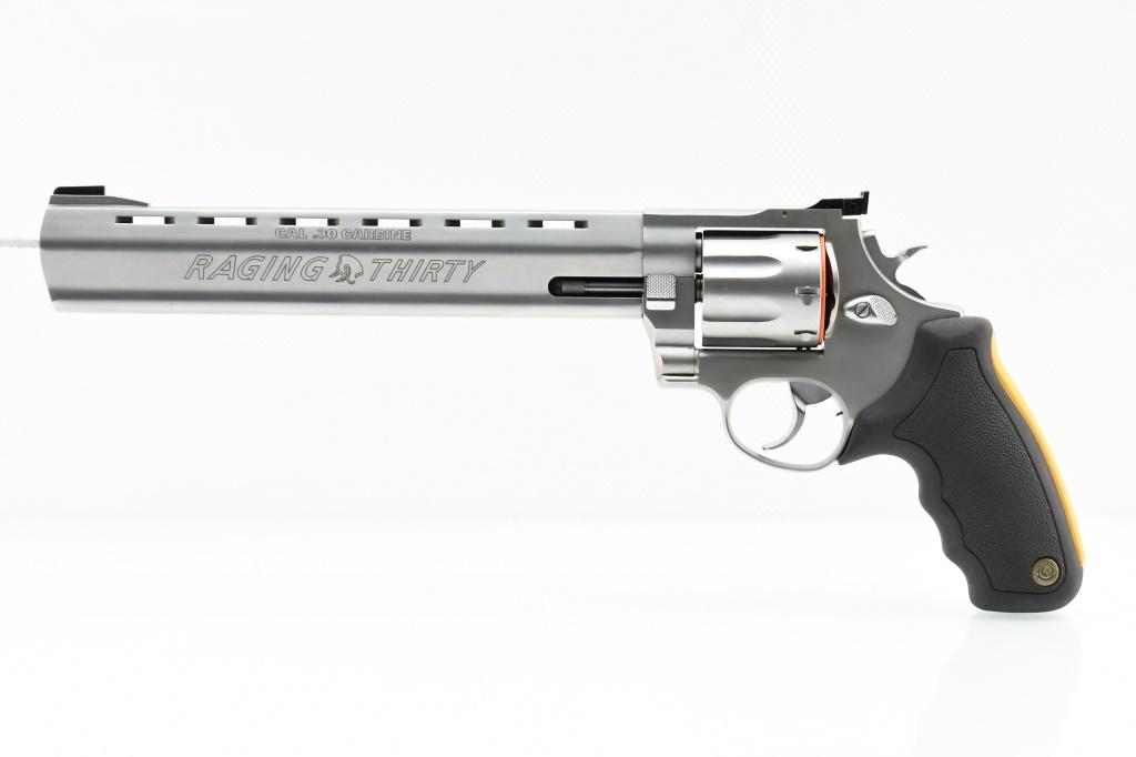 Taurus "Raging Thirty", 30 Carbine (10" Stainless), Revolver (NIB), SN - YD297062
