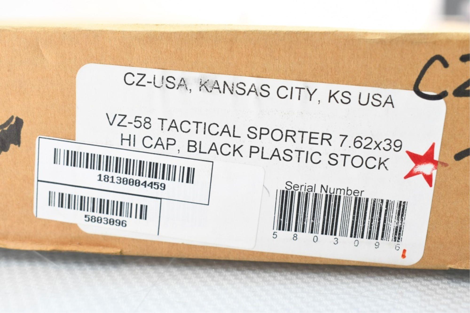 Czech D-Technik SA VZ.58 Sporter (16"), 7.62x39, Semi-Auto (NIB), SN - 5803096