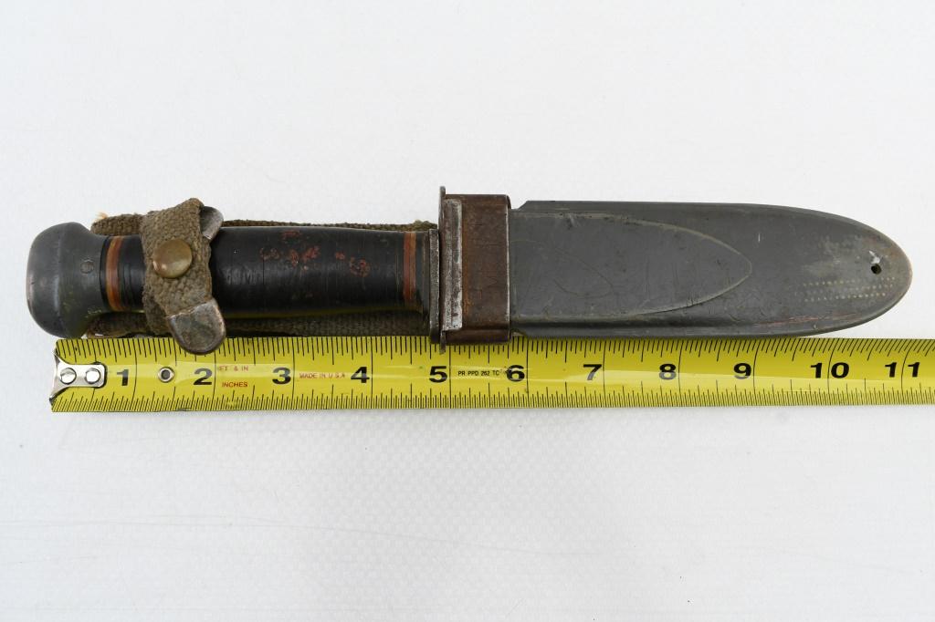 U.S. Navy WWII MK1 Utility Knife By PAL Blade Co. With Scabbard