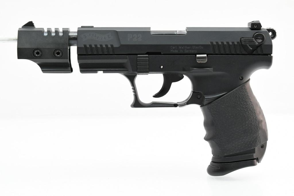 Walther P22 Target (5" W/ Q-Style Stabilizer), 22 LR, Semi-Auto (W/ Hardcase), SN - B003108