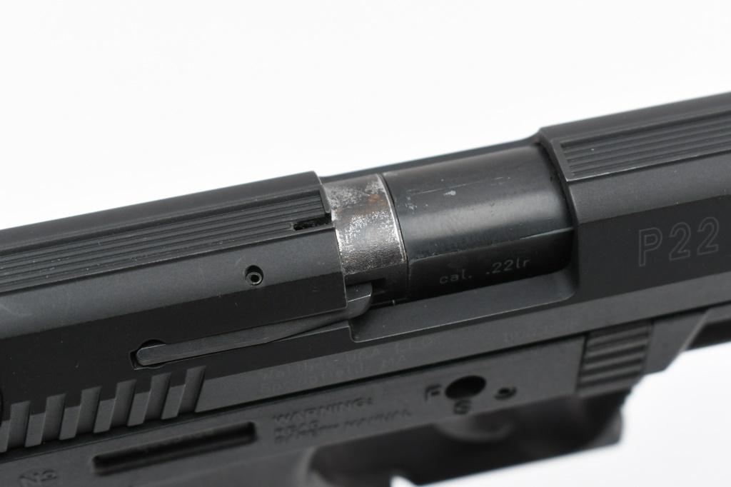 Walther P22 Target (5" W/ Q-Style Stabilizer), 22 LR, Semi-Auto (W/ Hardcase), SN - B003108