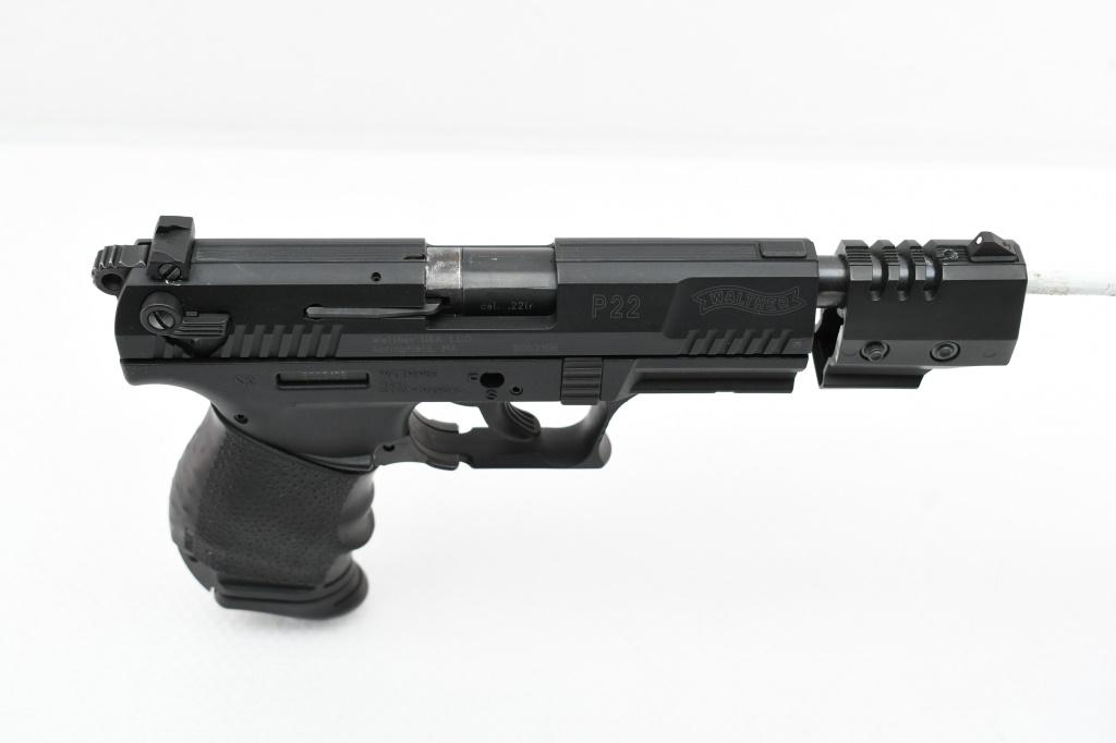 Walther P22 Target (5" W/ Q-Style Stabilizer), 22 LR, Semi-Auto (W/ Hardcase), SN - B003108