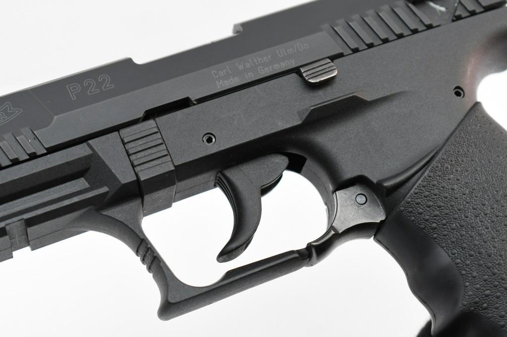 Walther P22 Target (5" W/ Q-Style Stabilizer), 22 LR, Semi-Auto (W/ Hardcase), SN - B003108