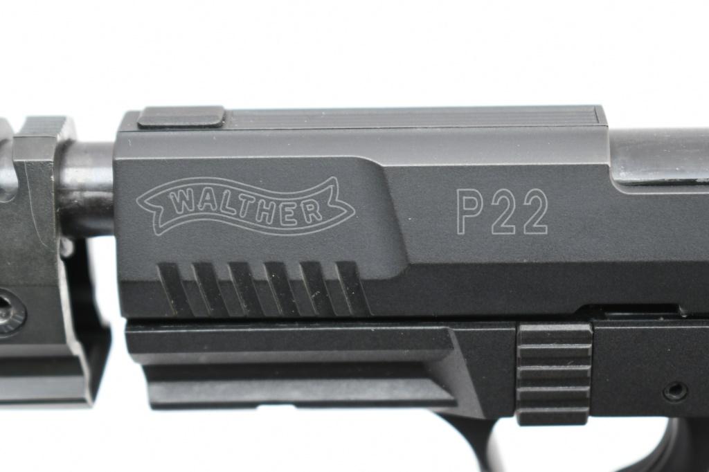 Walther P22 Target (5" W/ Q-Style Stabilizer), 22 LR, Semi-Auto (W/ Hardcase), SN - B003108